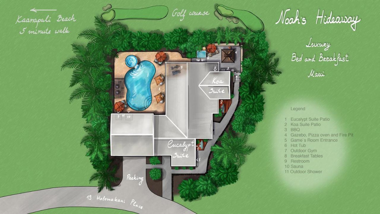 Noahs Hideaway Luxury B&B Lahaina Eksteriør billede